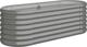 vidaXL vidaXL Donica ogrodowa, malowana proszkowo stal, 114x40x36 cm, szara