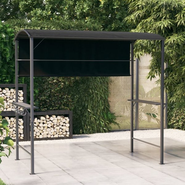 vidaXL Altanka z daszkiem, 220x110x200 cm, antracytowa