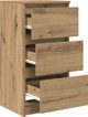 vidaXL Συρταριέρα Artisan Δρυς 37,5x35x76 εκ. από Κολλητό Ξύλο