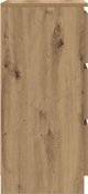 vidaXL Συρταριέρα Artisan Δρυς 37,5x35x76 εκ. από Κολλητό Ξύλο