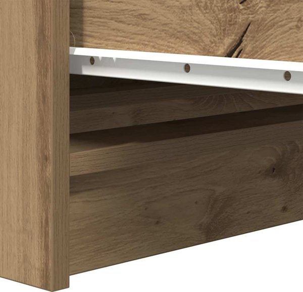 vidaXL Συρταριέρα Artisan Δρυς 37,5x35x76 εκ. από Κολλητό Ξύλο
