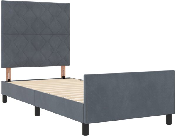 vidaXL Tapestrasmeno krevati Skouro Gkri 100x200 cm veloudino