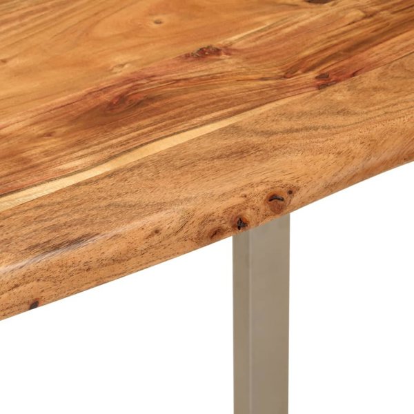 vidaXL Τραπεζαρία, 110x50x76 εκ., από μασίφ ξύλο ακακίας