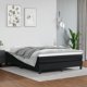 vidaXL Στρώμα με θήκες μαύρο 140x200x20 cm τεχνητό δέρμα