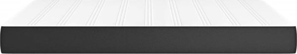 vidaXL Στρώμα με θήκες μαύρο 140x200x20 cm τεχνητό δέρμα