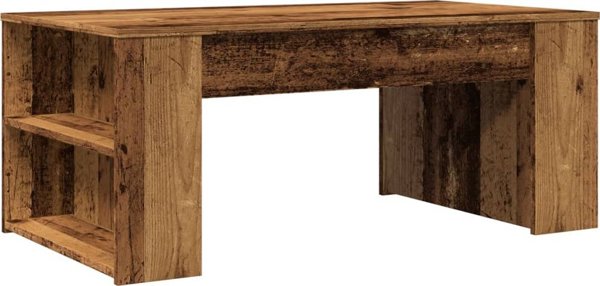 vidaXL Stolik kawowy, stare drewno, 102x55x42 cm
