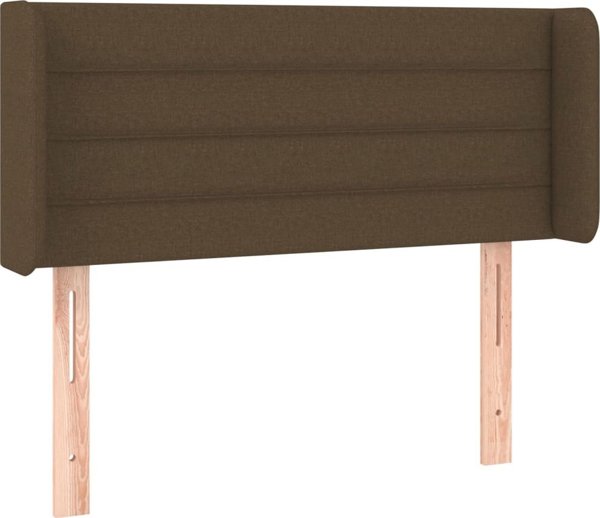 vidaXL Κεφαλάρι uszak σκούρο καφέ 103x16x78/88 cm ύφασμα