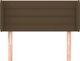 vidaXL Κεφαλάρι uszak σκούρο καφέ 103x16x78/88 cm ύφασμα