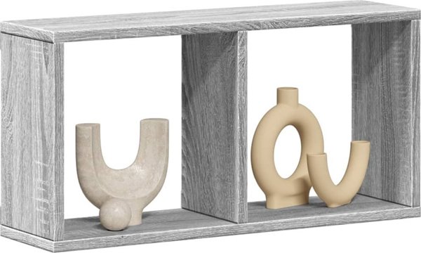vidaXL Επιτοίχιο ράφι, 60x16x30 εκ., γκρι Sonoma δρυς