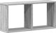 vidaXL Επιτοίχιο ράφι, 60x16x30 εκ., γκρι Sonoma δρυς