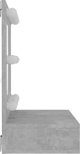 vidaXL Szafka z lustrem i oswietleniem LED, szary beton, 60x31,5x62 cm
