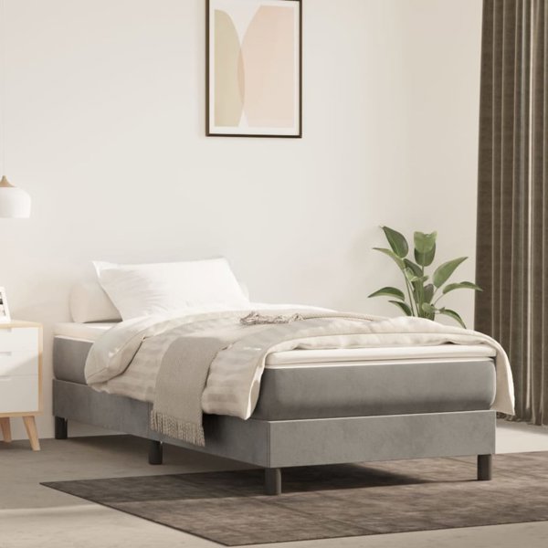 vidaXL Lotzko kontynentalne me to matras, asprogkrizo, aksamit 90x190 cm