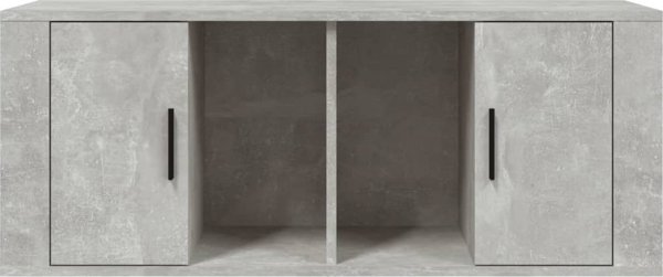 vidaXL Τηλεοπτική κονσόλα, απόχρωση σκυροδέματος, 100x35x40 εκ.