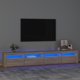 vidaXL Έπιπλο Τηλεόρασης με LED Φωτισμό, δρυς Sonoma, 240x35x40 εκ.