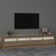 vidaXL Έπιπλο Τηλεόρασης με LED Φωτισμό, δρυς Sonoma, 240x35x40 εκ.
