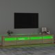 vidaXL Έπιπλο Τηλεόρασης με LED Φωτισμό, δρυς Sonoma, 240x35x40 εκ.