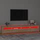 vidaXL Έπιπλο Τηλεόρασης με LED Φωτισμό, δρυς Sonoma, 240x35x40 εκ.