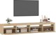 vidaXL Έπιπλο Τηλεόρασης με LED Φωτισμό, δρυς Sonoma, 240x35x40 εκ.