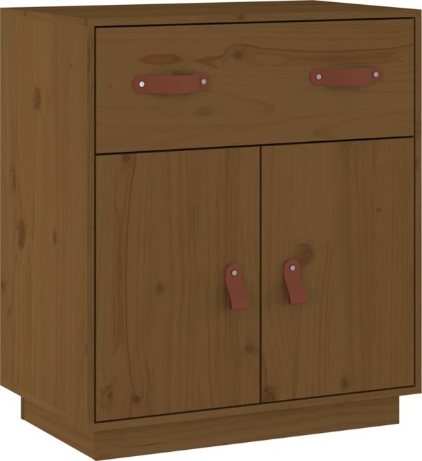 vidaXL Ντουλάπι, μέλι καφέ, 65.5x40x75 cm, μασίφ πεύκο
