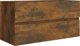 vidaXL Ντουλάπι νιπτήρα, καπνιστή δρυς, 90x38,5x45 cm
