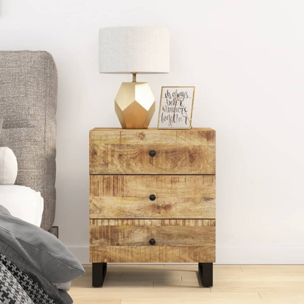 vidaXL vidaXL Szafka nocna, 50x33x62 cm, lite drewno mango