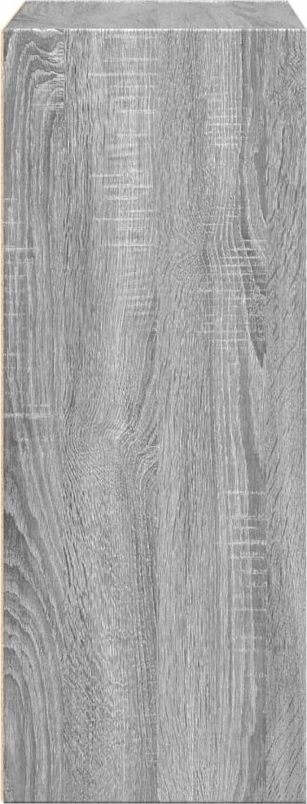 vidaXL Ράφι Βιβλίων, Sonoma Γκρι Δρυς, 60x30x77 cm