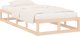 vidaXL Rama lozka 100 x 200 cm, lite drewno