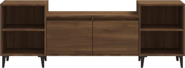 vidaXL Έπιπλο τηλεόρασης, καφέ δρυς, 160x35x55 cm