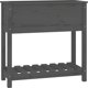 vidaXL Donica με ράφι, γκρι, 82,5x34,5x81 εκ., μασίφ ξύλο πεύκου