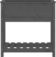 vidaXL Donica με ράφι, γκρι, 82,5x34,5x81 εκ., μασίφ ξύλο πεύκου