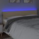 vidaXL Κεφαλάρι κρεβατιού με LED κρεμ 200x5x78/88 cm ύφασμα