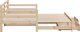 VidaXL Καναπές-κρεβάτι συρόμενος με συρτάρια, 80x200 cm, μασίφ πεύκο