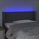 vidaXL Κεφαλάρι κρεβατιού με LED, σκούρο γκρι, 83x16x78/88 cm, υφασμάτινο