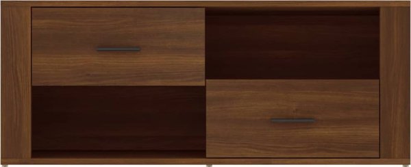 vidaXL Έπιπλο τηλεόρασης, καφέ δρυς, 100x35x40 εκ.