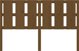 vidaXL Κεφαλάρι Κρεβατιού, Μέλι Καφέ, 155.5x4x100 cm, Πεύκο