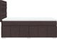vidaXL Κρεβάτι κοντινεντάλ με στρώμα καφέ 90x190 cm