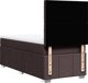 vidaXL Κρεβάτι κοντινεντάλ με στρώμα καφέ 90x190 cm