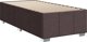 vidaXL Κρεβάτι κοντινεντάλ με στρώμα καφέ 90x190 cm