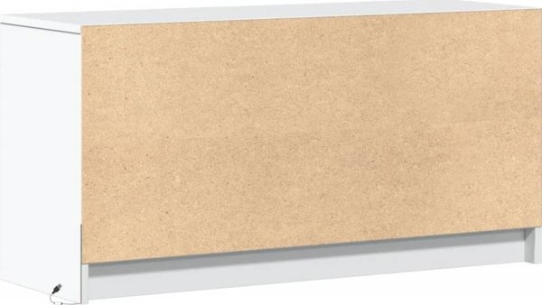 vidaXL Έπιπλο Τηλεόρασης με LED, λευκό, 100x34x50εκ, ξύλινο υλικό