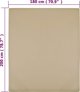 vidaXL Σεντόνια, 2 τεμ., taupe, 180x200 cm, βαμβακερό ζέρσεϊ
