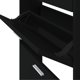 vidaXL Ντουλάπι παπουτσιών, μαύρο, 59x17x169 εκ, ξυλοπούνσιο υλικό