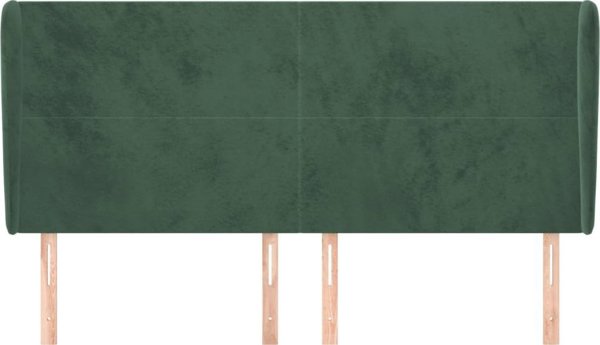 vidaXL Zaghloth uszak, skouroprasino, 163x23x118/128 cm, aksamit