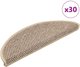 vidaXL Αυτοκόλλητα Πατάκια Σκάλας με Όψη Sisal, 56x17x3 cm, 30 Τεμάχια