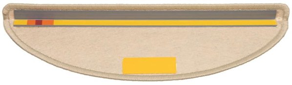 vidaXL Αυτοκόλλητα Πατάκια Σκάλας με Όψη Sisal, 56x17x3 cm, 30 Τεμάχια