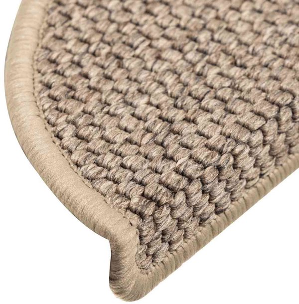 vidaXL Αυτοκόλλητα Πατάκια Σκάλας με Όψη Sisal, 56x17x3 cm, 30 Τεμάχια