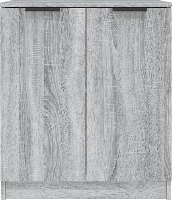 vidaXL Σετ 2 κομοδίνα, γκρι δρυς σονόμα, 60x30x70 cm