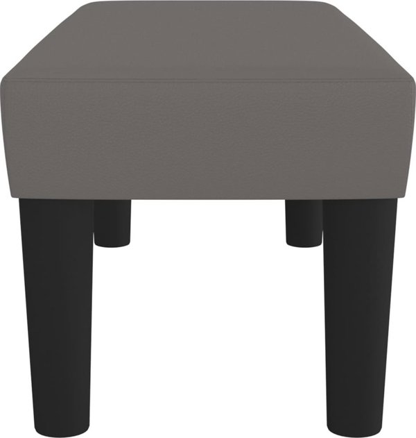 vidaXL πάγκος σε γκρι με συνθετικό δέρμα, 70x30x30 cm