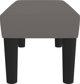vidaXL πάγκος σε γκρι με συνθετικό δέρμα, 70x30x30 cm
