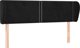 vidaXL Zaglowek uszak, czarny, 147x23x78/88 cm, aksamitny
