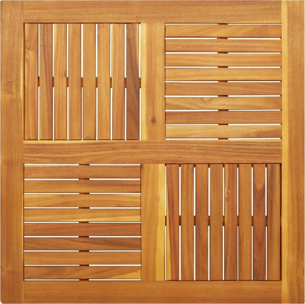 vidaXL Πάγκος τραπεζιού, 90x90x2,2 εκ., τετράγωνος, μασίφ ξύλο ακακίας